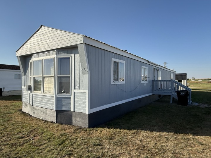Park-owned home exterior