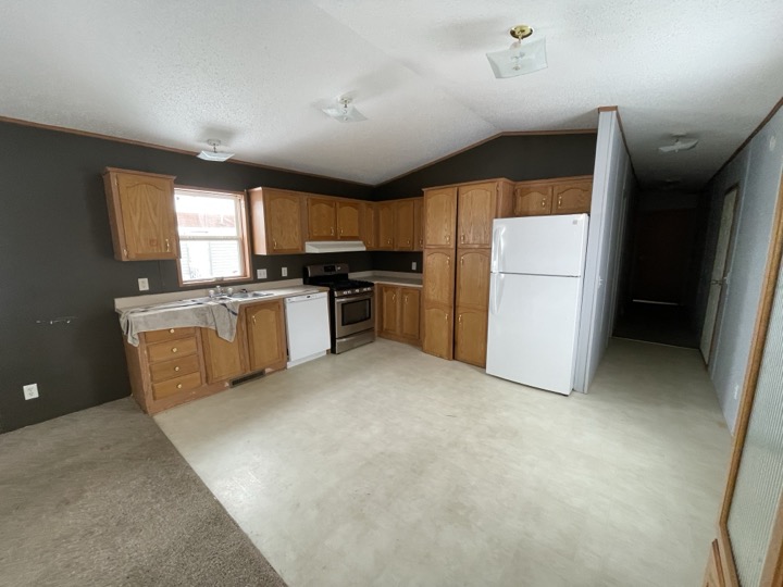 Kitchen and living area